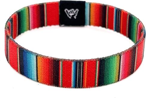 Hang Loose Bands - Southwestern Bracelet for Men, Women & Teens - Comfy Tribal Print and Boho - Western Style Reversible Wristband - South of the Border| Extra Small: 5.5" length (for petites & kids) in Saudi Arabia