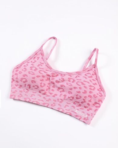 AUROLA Leopard Cheetah Sports Bras for Women,Backless Padded Strappy Seamless Workout Gym Yoga Active Tops in Kuwait