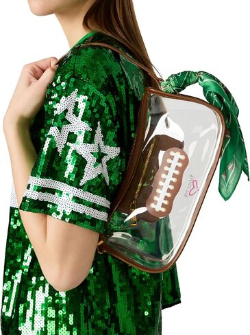 Betsey Johnson Miss Touchdown Clear Shoulder Bag in Saudi Arabia
