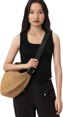 AllSaints Women's Luna Paper Shldr Biscuit Brown One Size in Saudi Arabia