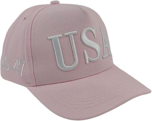 Trump 45-47 USA Hats for Women Men, MAGA Structured Patriotic Baseball Cap Adjustable Embroidered American Flag Hat in Saudi Arabia