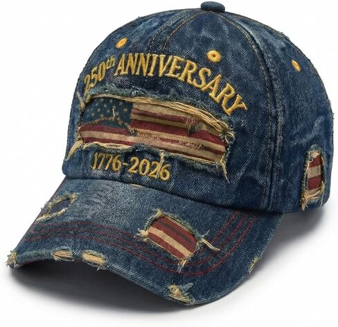 250 Anniversary USA Hat 1776-2026 Commemorative Baseball Cap, Embroidered Adjustable Hat, Honoring Patriots & Veterans in Saudi Arabia