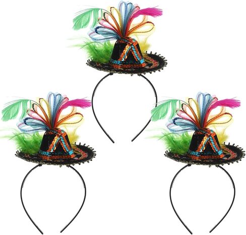 Blosssound Headband Fancy Fascinator Fun Hair Accessories Headpieces for Party Decorations Supplies Theme Party Favors in Kuwait