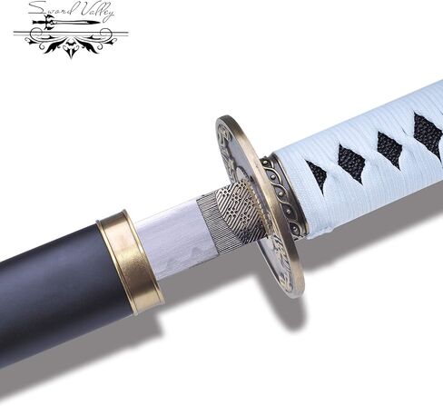 Sword Valley Yamato Carbon Steel Katana with Sheath - 103cm/40.6" Total Length - 1.05kg/2.31lbs Total Weight｜Waxed Rope Handle for Collection & Display - Used By Sparda/Vergil/Nero/Dante in Saudi Arabia