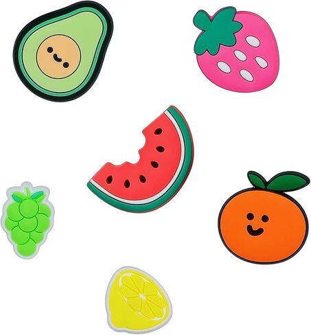 Decorative Fruit Cherry Shoe Charms Pack for Women Girls, 12 Pieces, Accessories for Clogs Sandals in Saudi Arabia