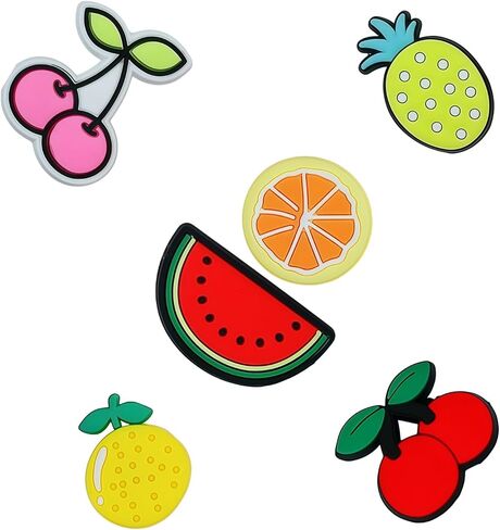 Decorative Fruit Cherry Shoe Charms Pack for Women Girls, 12 Pieces, Accessories for Clogs Sandals in Saudi Arabia