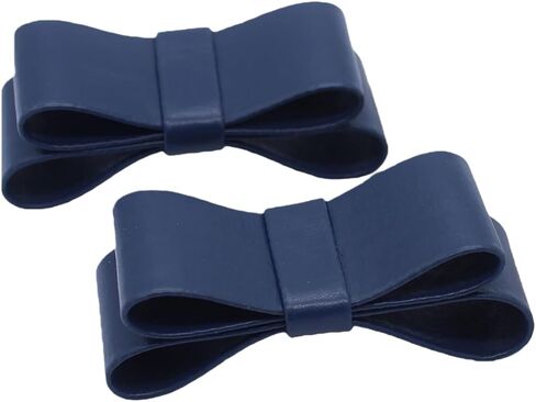LOVEF 1 Pair Fasion Shoe Clips for Women – Elegant Leather Bows for Dress Shoes, Wedding, Pumps – Charms for Crocs & Formal Shoes in Kuwait