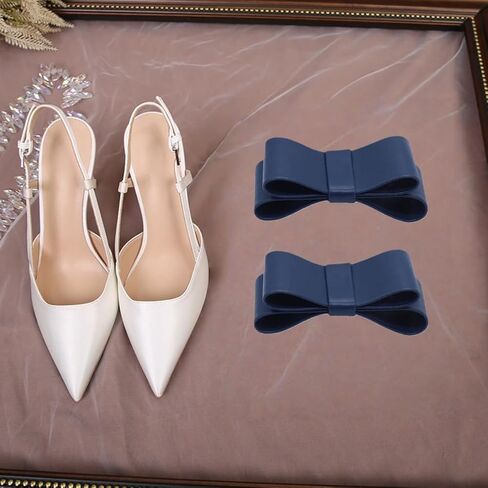 LOVEF 1 Pair Fasion Shoe Clips for Women – Elegant Leather Bows for Dress Shoes, Wedding, Pumps – Charms for Crocs & Formal Shoes in Saudi Arabia