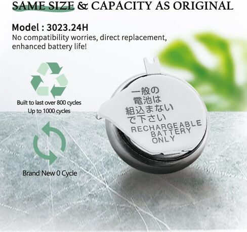 for Seiko 3023.24H TS920E Replacement Battery - Rechargeable for V172, V174, V175 Watches - Reliable Power Solution in Kuwait