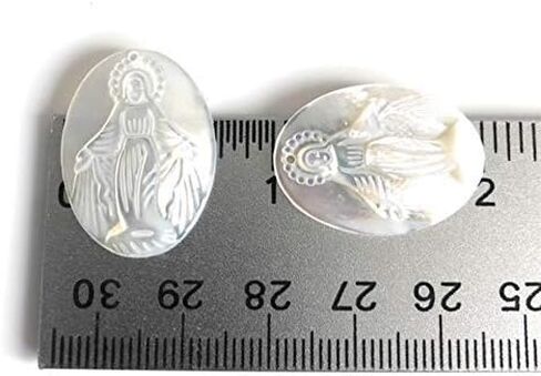Miraculous Medal Pendant Mother of Pearl Virgin Mary Charm in Kuwait