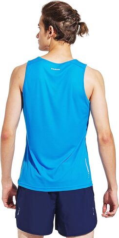 TLRUN Men's Running Tank Top and Shorts Ultra Lightweight Marathon Sets Quick Dry Workout Gym Suit(Blue X-Large) in Saudi Arabia