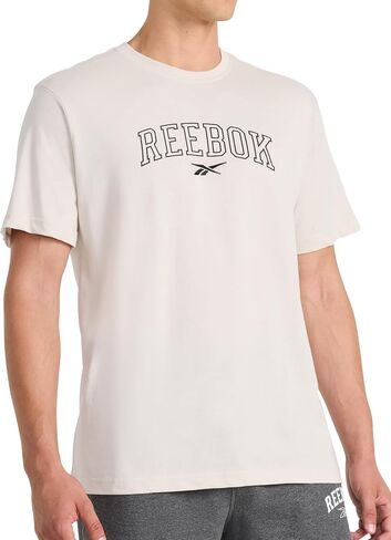 Reebok Men's Kickoff Crewneck T-Shirt, Standard Fit, Lightweight Cotton-Poly Fabric in Kuwait