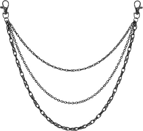 سلسلة الخصر السوداء القوطية، سلسلة حزام المحفظة، سلسلة السراويل القوطي، سلسلة الهيب هوب، سلسلة محفظة للنساء والرجال، سراويل الجرونج القوطي، مجوهرات على الطراز الغربي in Kuwait