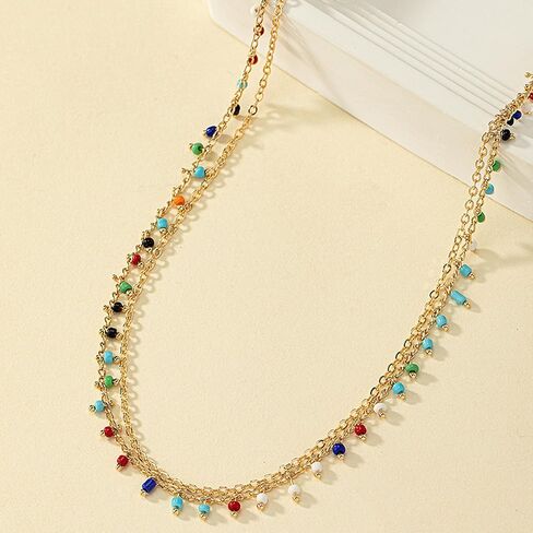 Gold Waist Beads Chain for Women Summer Beach Colorful Beads Waist Chain Layered Belly Belt Chains Sexy Bikini Beachy Jewelry in Saudi Arabia
