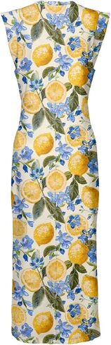 Womens Summer Sleeveless Split Dress Casual Maxi Sundress 2026 Trendy Tank Shirt Long Dresses Party Vacation Outfit in Saudi Arabia