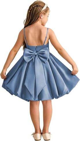 Square Neck Junior Bridesmaid Dresses Long Wedding Flower Girl Dress for Teen Girls Communion Dresses in Kuwait