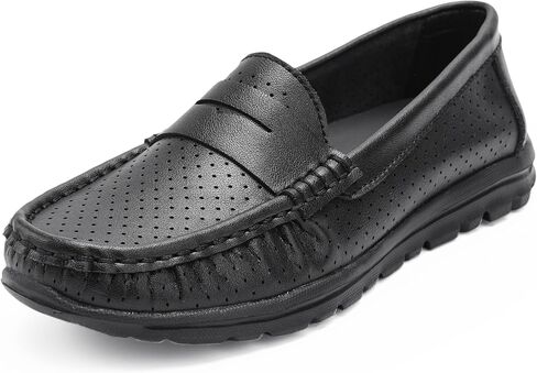 Women's Loafers Comfortable Lightweight Breathable Leather Nursing Shoes Slip On Nurse Shoes Work Shoes with Arch Support in Saudi Arabia