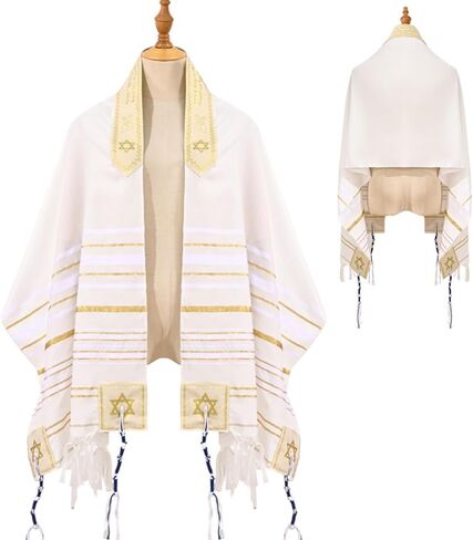 Golden prayer shawl Christian in Saudi Arabia