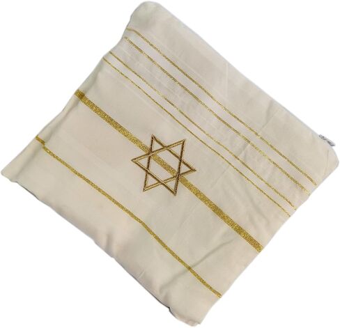 Golden prayer shawl Christian in Saudi Arabia