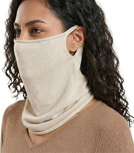 100% Hemp Linen Neck Gaiter for Men Women, Face and Neck Cover for Hot Weather Sun in Kuwait