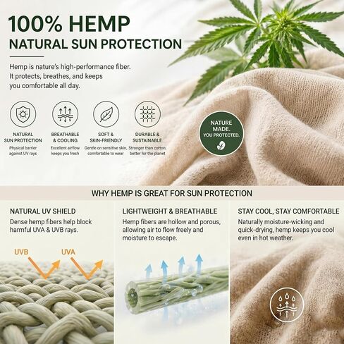 100% Hemp Linen Neck Gaiter for Men Women, Face and Neck Cover for Hot Weather Sun in Kuwait
