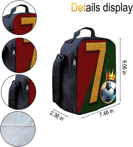 17'' Large-Capacity Soccer Superstars Backpack Set With a 3 in 1 Fashionable and Personalized Style is Exquisitely Designed and Widely Applicable, Making it an Ideal Choice(Red green mixed color) in Kuwait