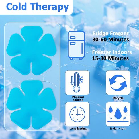 2-Pack Reusable Head Ice Pack, Gel Ice Bags for Relieving Fever, Helmet Ice Pack, Cold Therapy Headband Inserts for Hard Hats, Sun Hats,Heat Stroke Prevention, Keep Cool in Saudi Arabia