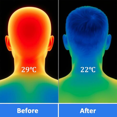 2-Pack Reusable Head Ice Pack, Gel Ice Bags for Relieving Fever, Helmet Ice Pack, Cold Therapy Headband Inserts for Hard Hats, Sun Hats,Heat Stroke Prevention, Keep Cool in Saudi Arabia