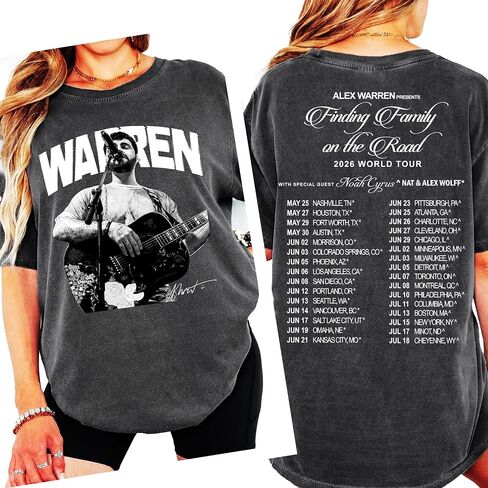 Alex Music Tour Shirt - Finding Family On The Road Tee - Graphic Music Festival Tee with Tour Dates - Unisex Available in Saudi Arabia