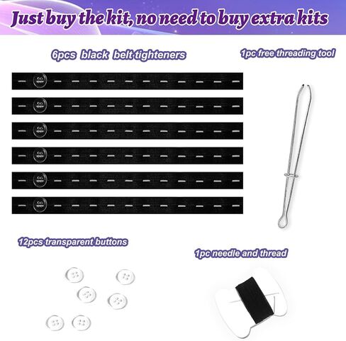 6 Pack Jeans Button Waist Tightener Adjuster Tightener for Loose Pants Women Men Children,Pants Button Extenders in Kuwait