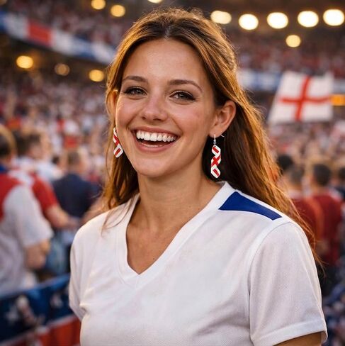 Flag Earrings for Women, Acrylic Twisted Dangle Earrings for Game Day, Lightweight Patriotic Earrings for Match Day, Country Pride Soccer Fan Sports Jewelry in Saudi Arabia
