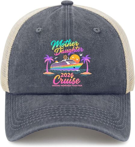 Mother Daughter-Cruise 2026 Family Trip Hat for Womens Aesthetic Washed in Kuwait