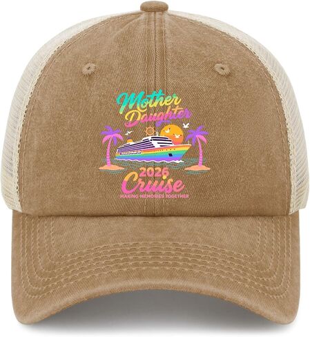 Mother Daughter-Cruise 2026 Family Trip Hat for Womens Aesthetic Washed in Kuwait