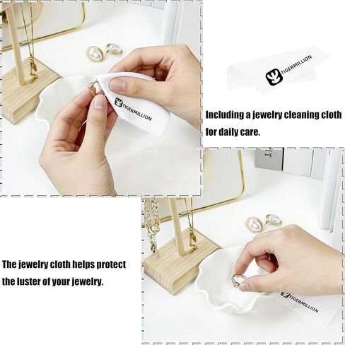 White Flower Jewelry Dish Tray, 3.85″ Lotus Ceramic Ring Holder, Cute Vanity Organizer Nightstand Bathroom Decor, Trinket Plate Dish Christmas Valentine's Mother's Day Birthday Gifts for Women (Plain) in Saudi Arabia