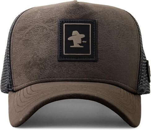 Sacudido's | Logo | Trucker Cap, Agribusiness, Ranch Hat, Farm Cap, Adjustable, for Men and Women, Great for Hunting (US, Alpha, One Size, Brown) in Saudi Arabia