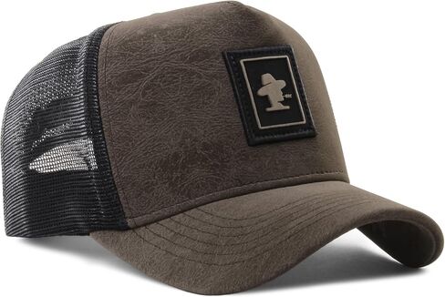 Sacudido's | Logo | Trucker Cap, Agribusiness, Ranch Hat, Farm Cap, Adjustable, for Men and Women, Great for Hunting (US, Alpha, One Size, Brown) in Saudi Arabia