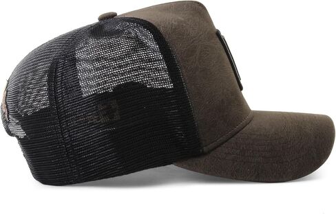 Sacudido's | Logo | Trucker Cap, Agribusiness, Ranch Hat, Farm Cap, Adjustable, for Men and Women, Great for Hunting (US, Alpha, One Size, Brown) in Saudi Arabia