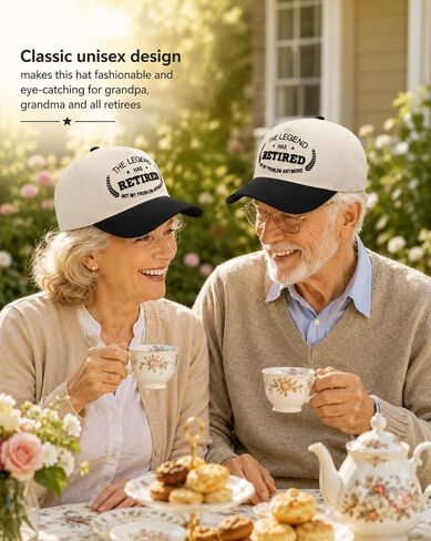 Retirement Gifts for Men Women, Happy Funny Retired Hat, 5-Panel Vintage 3D Embroidery Snapback Baseball Cap for Dad Mom Husband Wife in Saudi Arabia