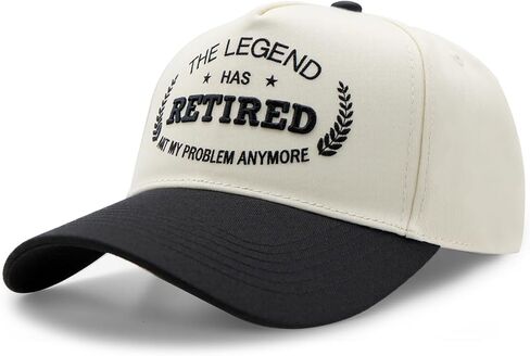 Retirement Gifts for Men Women, Happy Funny Retired Hat, 5-Panel Vintage 3D Embroidery Snapback Baseball Cap for Dad Mom Husband Wife in Saudi Arabia