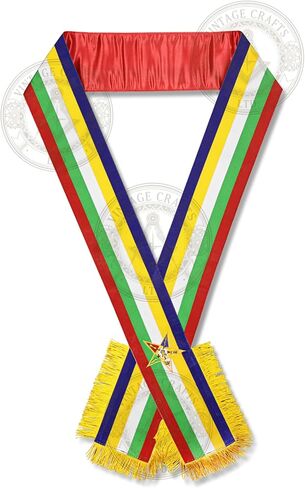 مجموعة Order of the Eastern Star OES Regalia مع غطاء وحقيبة Fez، ووشاح متعدد الألوان، وقفازات بيضاء in Kuwait
