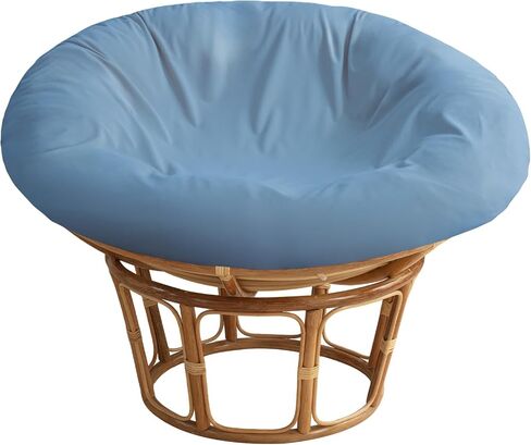 ANMINY Papasan Cushion Cover ONLY Thick Soft Slipcover for Papasan Cushion, Removable Machine Washable Round Chair Cushion Covers w/Zipper Closure, Fit 40-44Inch Cushion, Blue in Kuwait