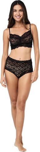 Papinelle Women’s Lulu Lace High-Rise Panty - Breathable Lightweight Sheer Lace Lingerie with Flattering High-Waist Fit in Saudi Arabia