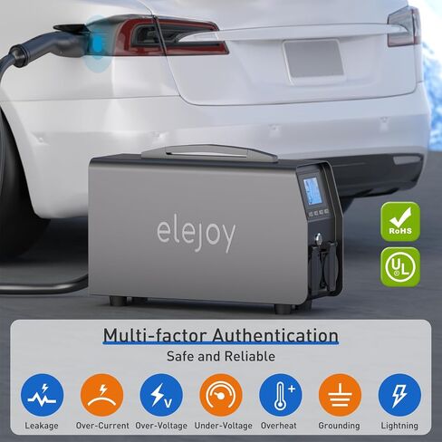 3KW EV Discharger V2L Adapter Discharge Gun Compatible with Tesla Model 3/Y/S/X After May 2019 NACS Standard Battery Protection 120V Output LCD Display Outdoor Camping Emergency in Saudi Arabia
