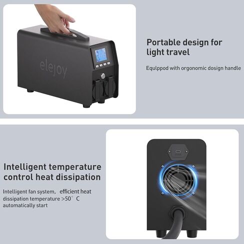 3KW EV Discharger V2L Adapter Discharge Gun Compatible with Tesla Model 3/Y/S/X After May 2019 NACS Standard Battery Protection 120V Output LCD Display Outdoor Camping Emergency in Saudi Arabia