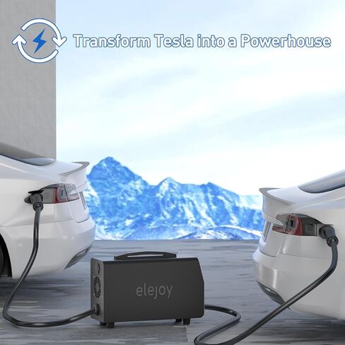3KW EV Discharger V2L Adapter Discharge Gun Compatible with Tesla Model 3/Y/S/X After May 2019 NACS Standard Battery Protection 120V Output LCD Display Outdoor Camping Emergency in Saudi Arabia