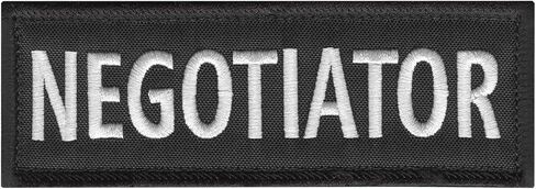 Negotiator 5"x2" Body Armor Plate CarrierTactical Vest Embroidery Touch Fastener Patch in Kuwait