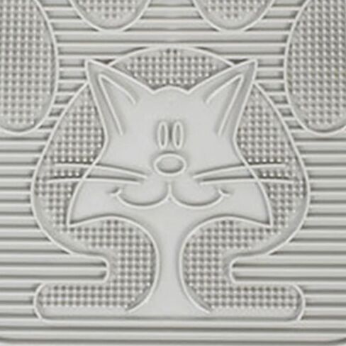 Omega Paw Non Slip Cat Cleaning Litter Box Mat Keeps Paws, Floors, & Carpet Free of Litter, Contains Spills Messes, Gray (2 Pack), Grey (Multi-pack) in Saudi Arabia