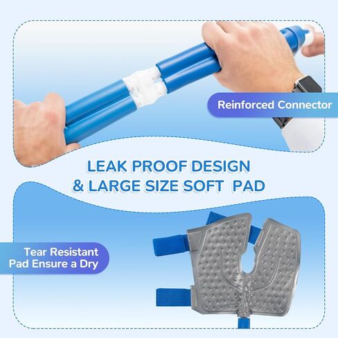 Cold Therapy Machine with Memory Function, Programmable Timer, Wireless Remote & Quiet Pump, Portable Ice Machine for Knee After Surgery, Ankle, Arm Relief, Ideal for Sports Injuries(10 Qt) in Kuwait
