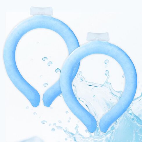 Neck Cooling Tube, Neck Ice Pack Wrap, Wearable Body Cooling Tube for Hot Weather, Instant Cooling Refresh for Outworkers,Sports (Blue) in Saudi Arabia