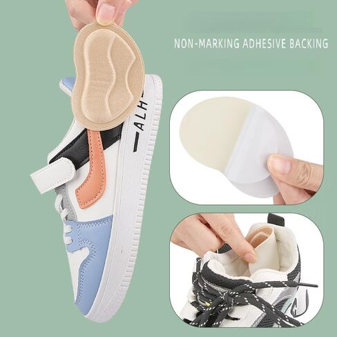 3 Pairs Black Heel Pads for Boots, Shoe Pad Improved and Comfort Make Fit That are Too Big, Flexible Heels Inserts Not Easy to Fall Off, Cushions for Women and Men in Saudi Arabia